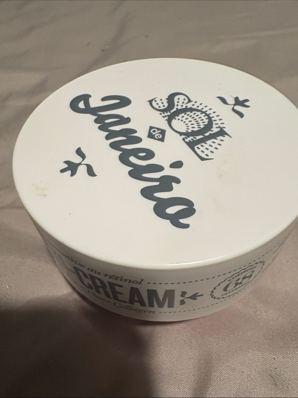 Sol de Janeiro White Cream Jar - White and Gray Label